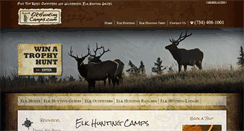 Desktop Screenshot of elkhuntingcamps.com