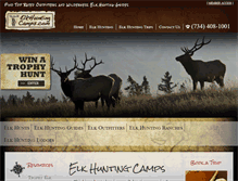 Tablet Screenshot of elkhuntingcamps.com